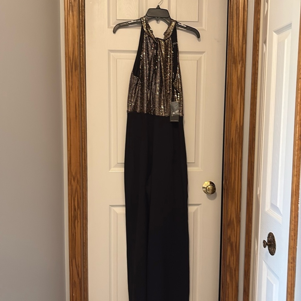 Gold and Black Jumpsuit